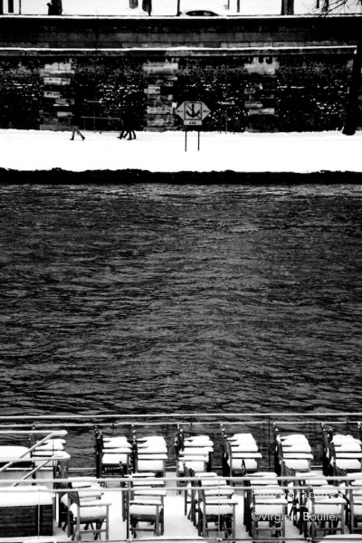 Les quais, Paris sous la neige - 20 Janvier 2013