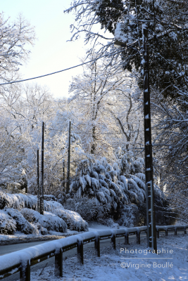 Paysage Sud Essonne sous la neige ©Virginie Boullé
